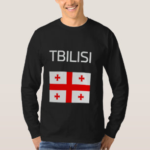 Tiflis Georgien georgische Flagge T-Shirt