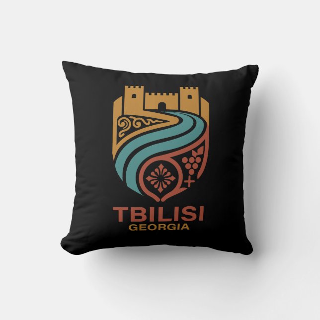 Tiflis Georgien Kissen (Vorderseite)