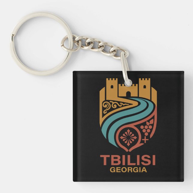 Tiflis Georgien Schlüsselanhänger (Vorderseite)