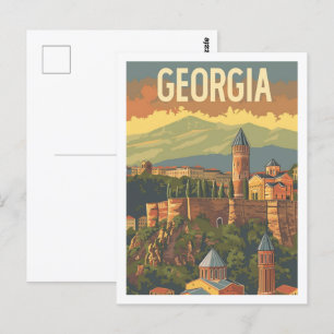 Tiflis Georgien Vintage Berühmter Reiseort Postkarte
