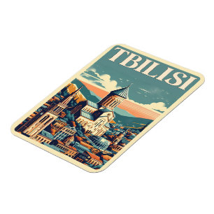 Tiflis Hauptstadt Georgiens, Retro-Souvenir-Gesche Magnet