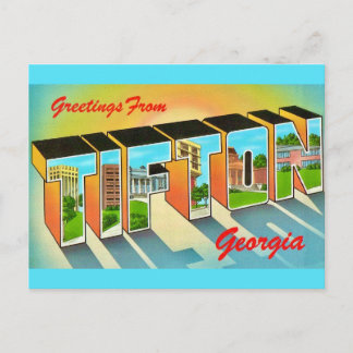 Tifton Georgia Vintage Postkarte