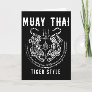 Tigar Style Muay Thai Vintage Kickbox-Training Karte