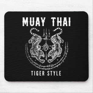 Tigar Style Muay Thai Vintage Kickbox-Training Mousepad