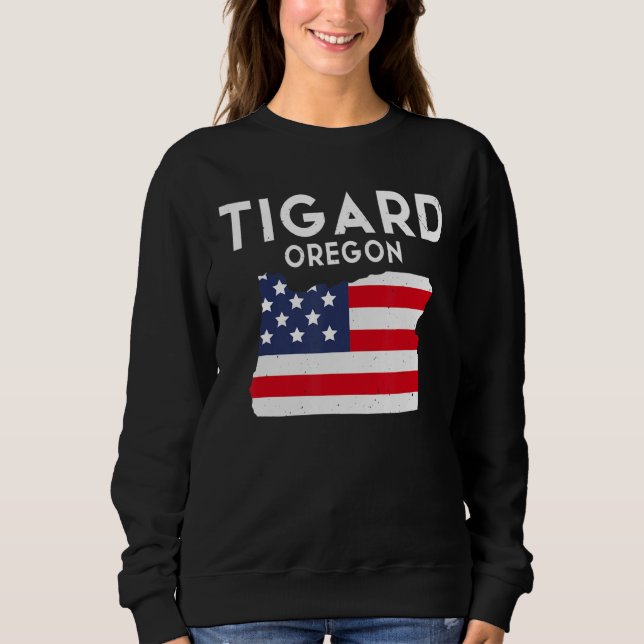 Tigard Oregon USA Staat America Travel Oregonian Sweatshirt (Vorderseite)