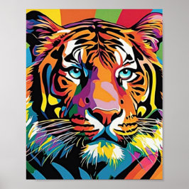 Tigefarbe poster