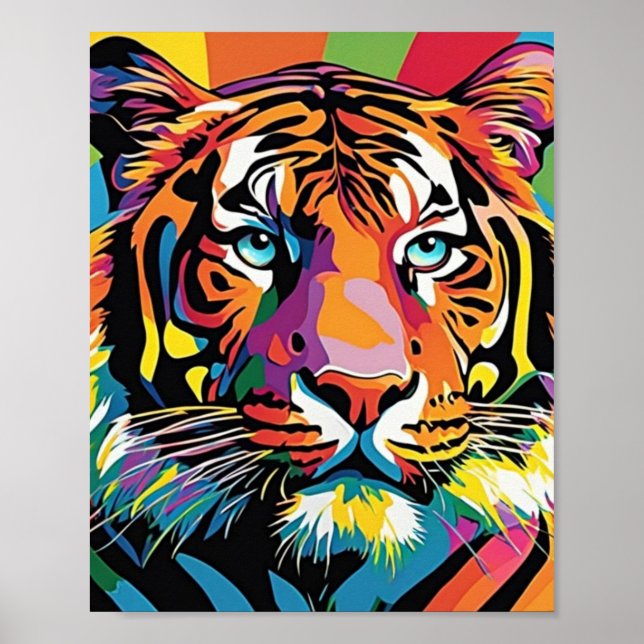 Tigefarbe  poster (Vorne)