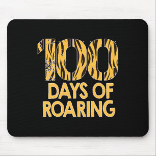 Tiger 100 Tage Roaring Spaß 100. Schultag Mousepad