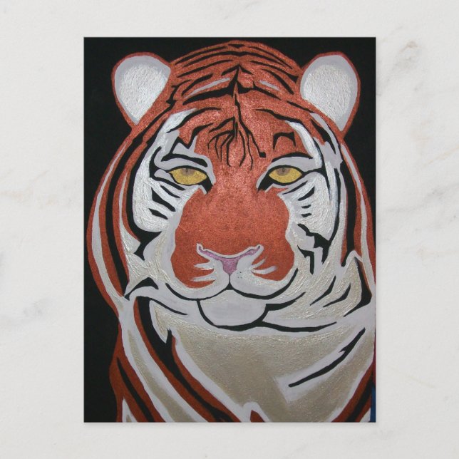 TIGER #1 POSTCARD POSTKARTE (Vorderseite)
