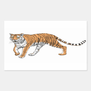 Tiger 2 rechteckiger aufkleber