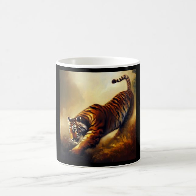 Tiger (4) Wildkatze Kaffeetasse (Mittel)