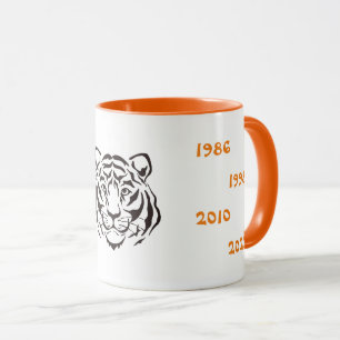 Tiger-Abbildung Schwarz-weiß Tasse