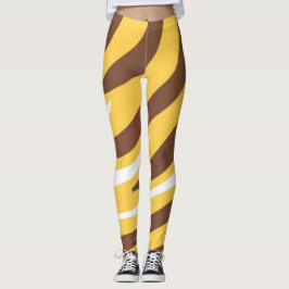 tiger abstract art leggings
