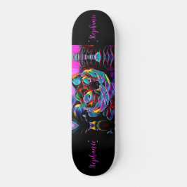 Tiger Abstrakt Girls Personalisiert Skateboard