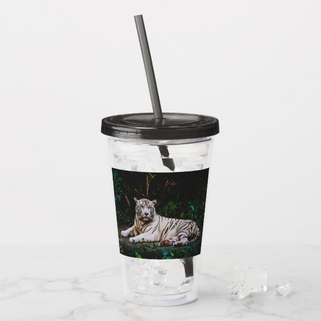 Tiger Acryltrinkbecher (Vorderseite Ice)