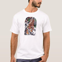 Tiger & Ahornblätter-Tätowierungsdesign