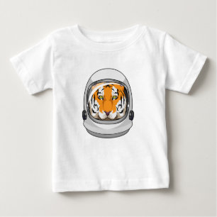 Tiger als Astronaut mit Helm Baby T-shirt