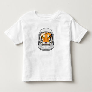 Tiger als Astronaut mit Helm Kleinkind T-shirt