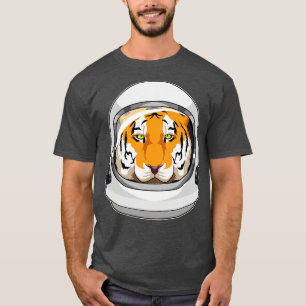 Tiger als Astronaut mit Helm T-Shirt