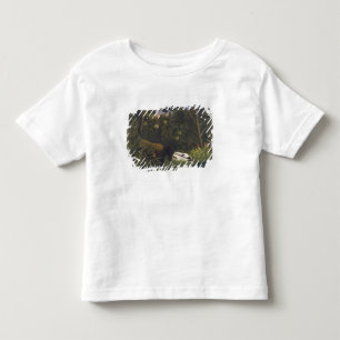 Tiger angreifen ein Pferd und einen schlafenden sc Kleinkind T-shirt