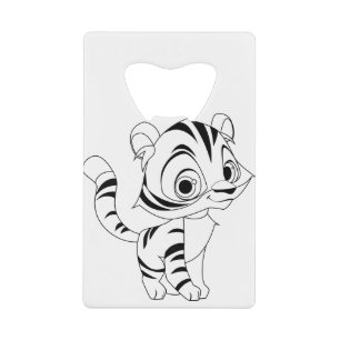 Tiger Animal Baby Cat Feline Niedlich Kawaii Geldbeutel Flaschenöffner