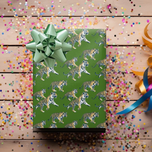 Tiger Animal Pattern Jungle Geschenkpapier (Von Creator hochgeladen)
