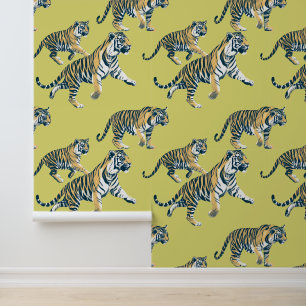 Tiger Animal Pattern Jungle Tapete