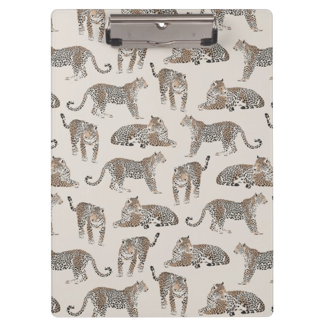 Tiger Animal Pink Modern Klemmbrett (Vorderseite)