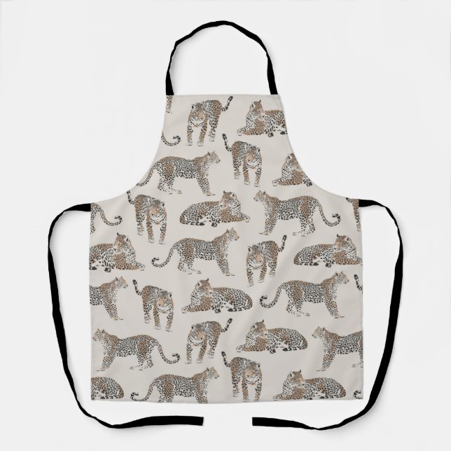 Tiger Animal Pink Modern Schürze (Vorderseite)