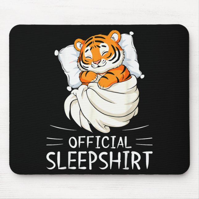 Tiger Animal Sleepshirt Pajamas Nightgown  Mousepad (Vorne)