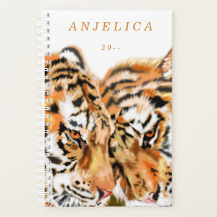 Tiger - Anpassbar + Hinzufügen von Text / Name - Planer