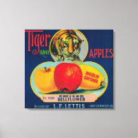 Tiger Apple Crate LabelWatsonville, CA