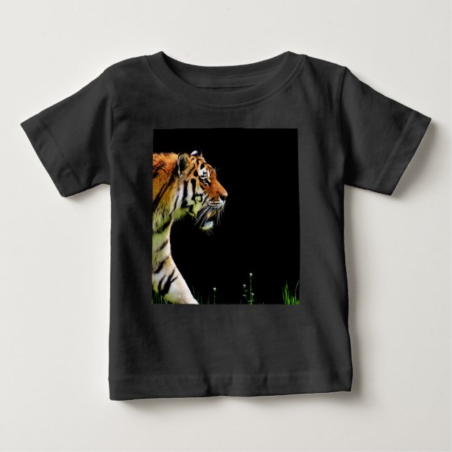Tiger Approaching - Wildtierarbeiten Baby T-shirt (Vorderseite)