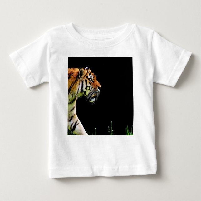 Tiger Approaching - Wildtierarbeiten Baby T-shirt (Vorderseite)