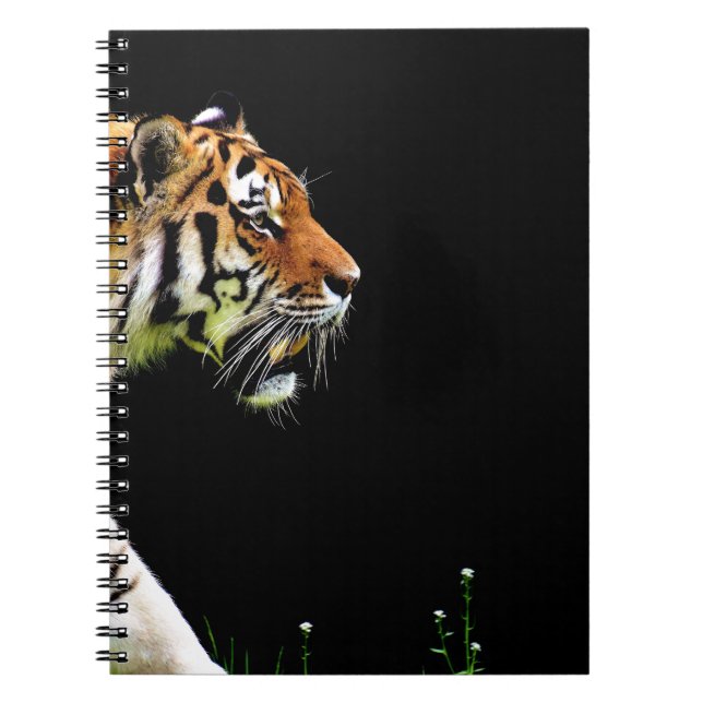 Tiger Approaching - Wildtierarbeiten Notizblock (Vorderseite)