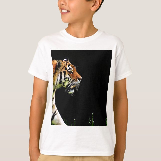 Tiger Approaching - Wildtierarbeiten T-Shirt (Vorderseite)
