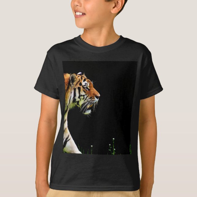 Tiger Approaching - Wildtierarbeiten T-Shirt (Vorderseite)