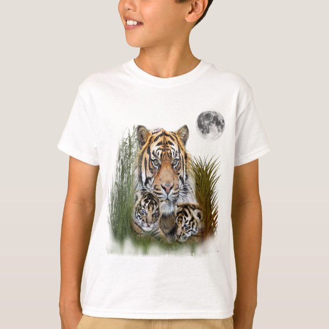 Tiger arnd Cubs T - Shirt (Vorderseite)