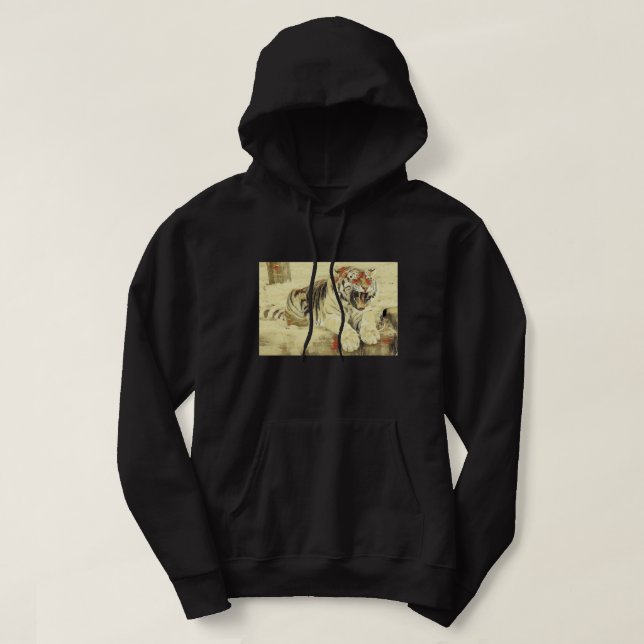Tiger Art Abstrakte ästhetische Malerei. Perfect d Hoodie (Design vorne)