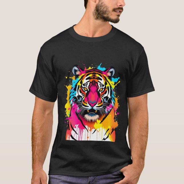 Tiger Art Bella+Leinwand T - Shirt (Vorderseite)
