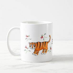Tiger Art Comic mit Tiger Big Cat individuelle Nam Kaffeetasse