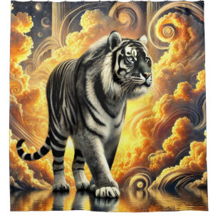 Tiger Art Duschvorhang