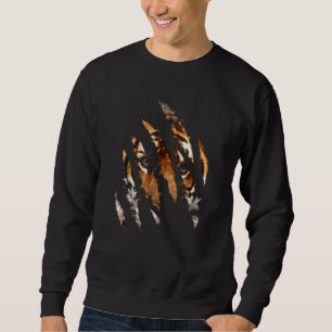 Tiger Art Mut Big Cat Ästhetik Für Wildlife B Sweatshirt