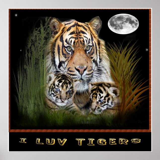 Tiger Art Poster (Vorne)