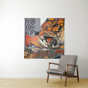Tiger Art Wandteppich
