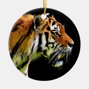 Tiger - Artwork für wild lebende Tiere Keramik Ornament