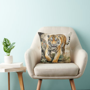 Tiger Asian Traditional Painting Kissen
