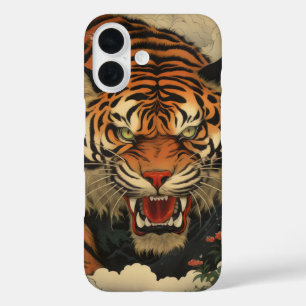 Tiger asiatisch traditionell iPhone 16 hülle