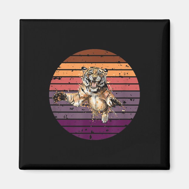 Tiger, Asien Tiger Umweltschutz, Tiger Magnet (Vorne)