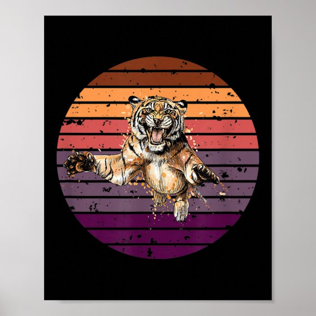 Tiger, Asien Tiger Umweltschutz, Tiger Poster (Vorne)